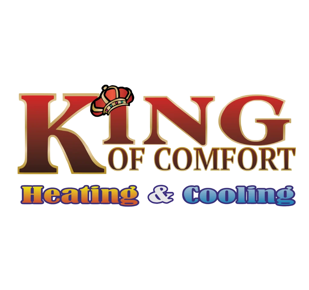 king of comfort heating and cooling transparent logo